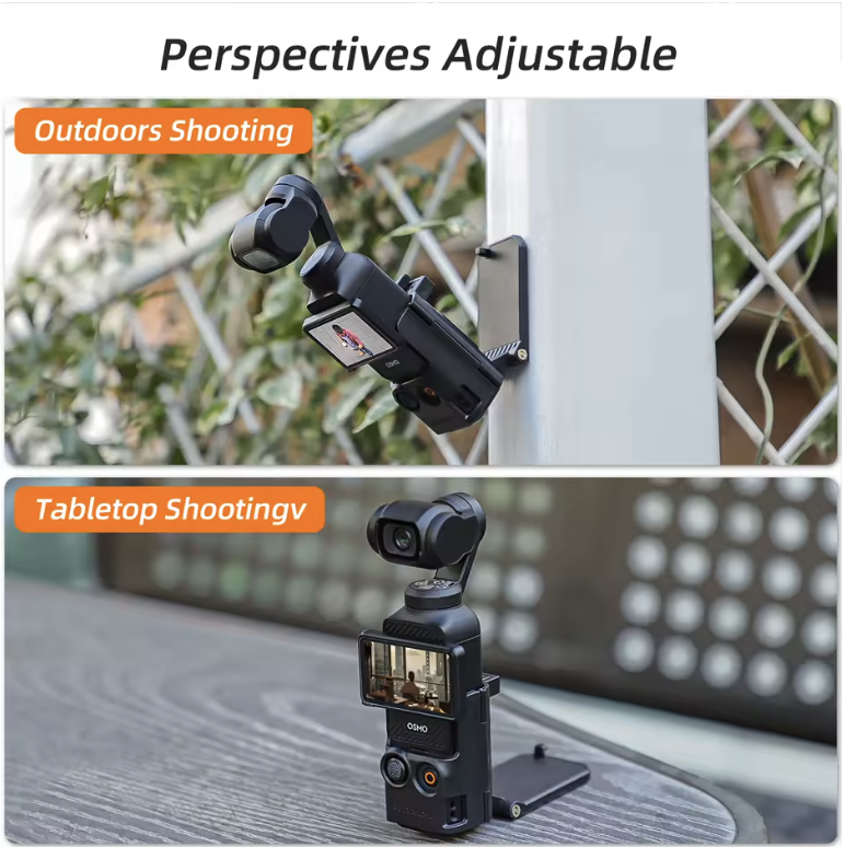 Magnetic Mount for DJI OSMO POCKET 3 Clip Holder Mount Cycling/V-log/Tabletop Action for DJI Pocket 3 Camera Accessories